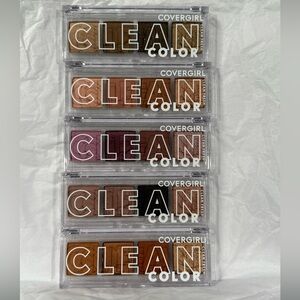 COVERGIRL Clean Color Set of 5 Eyeshadow New/Factory sealed